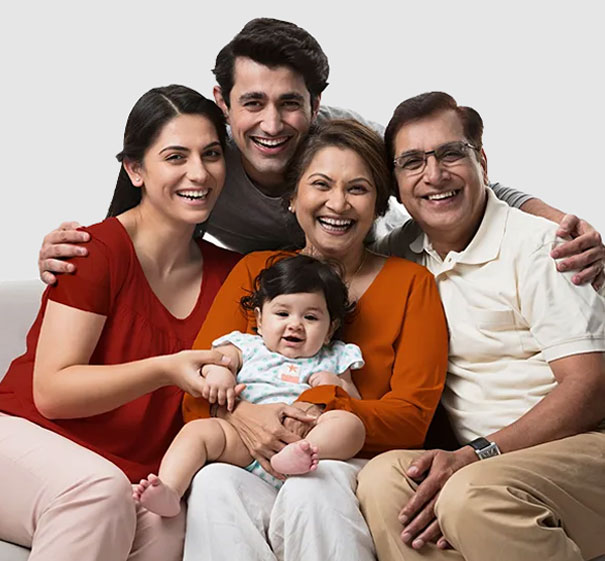Happy Indian Family - NRI Plans